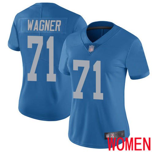Detroit Lions Limited Blue Women Ricky Wagner Alternate Jersey NFL Football #71 Vapor Untouchable